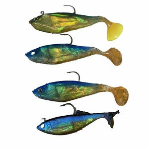 Storm Wide Eye Swim Shad 5” 7/8oz 4 pcs Blue Shade color pike bass walleye trout
